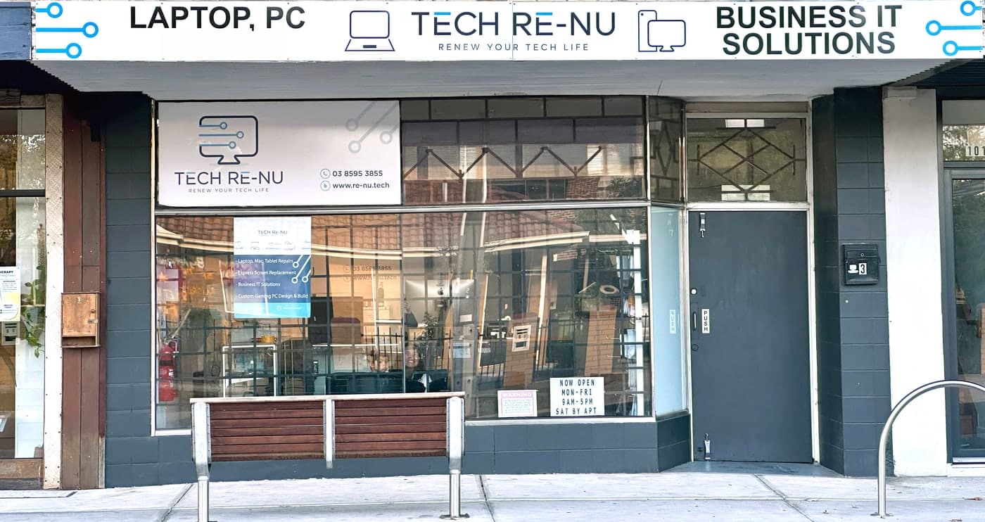 The TECH RE-NU shopfront at 3 Commercial St, Maidstone VIC 3012
