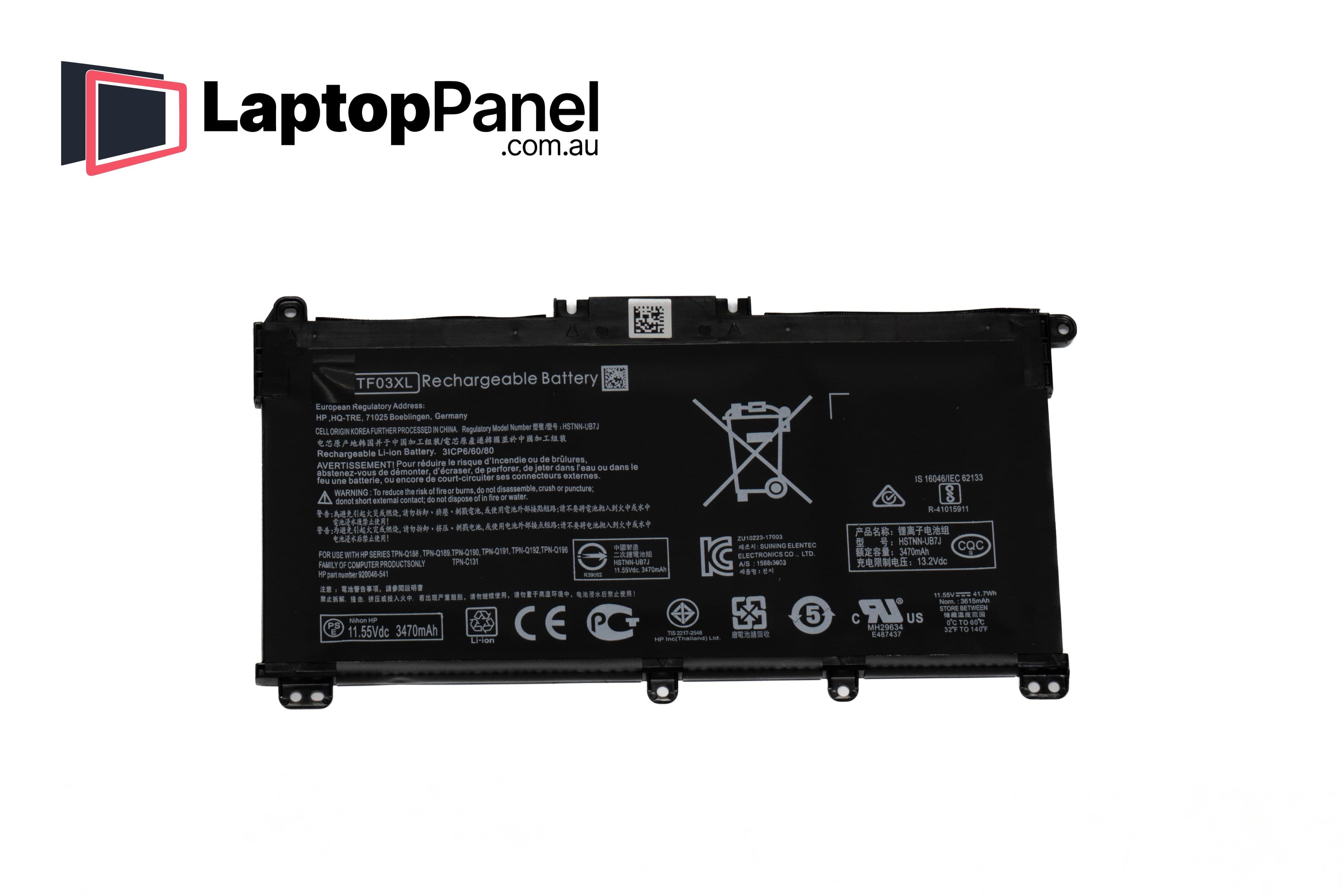 HP PAVILION 15-DA SERIES battery